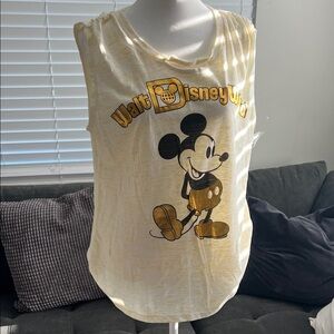 Disney Gold Mickey Mouse Women's Tank Top